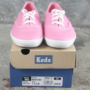 Brand New in Box Keds Light Pink Champion Canvas Lace Up Shoes, Size 7.5M